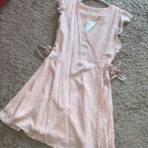Urban Outfitters Medium Wrap Dress Peach
